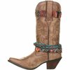 Durango Crush by Women's Accessorized Western Boot, BROWN, M, Size 11 DCRD145